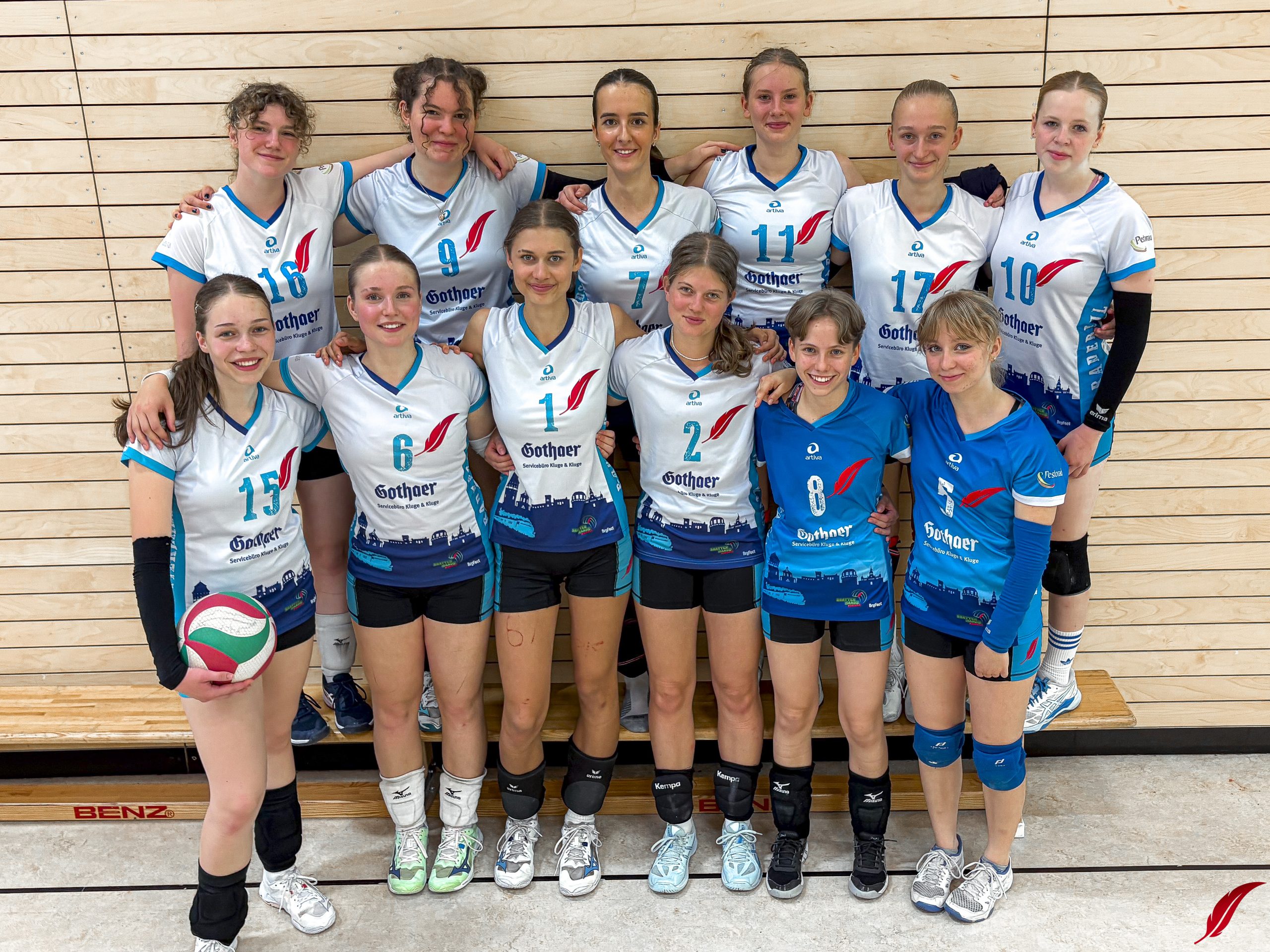 U20w bei der Bezirksmeisterschaft