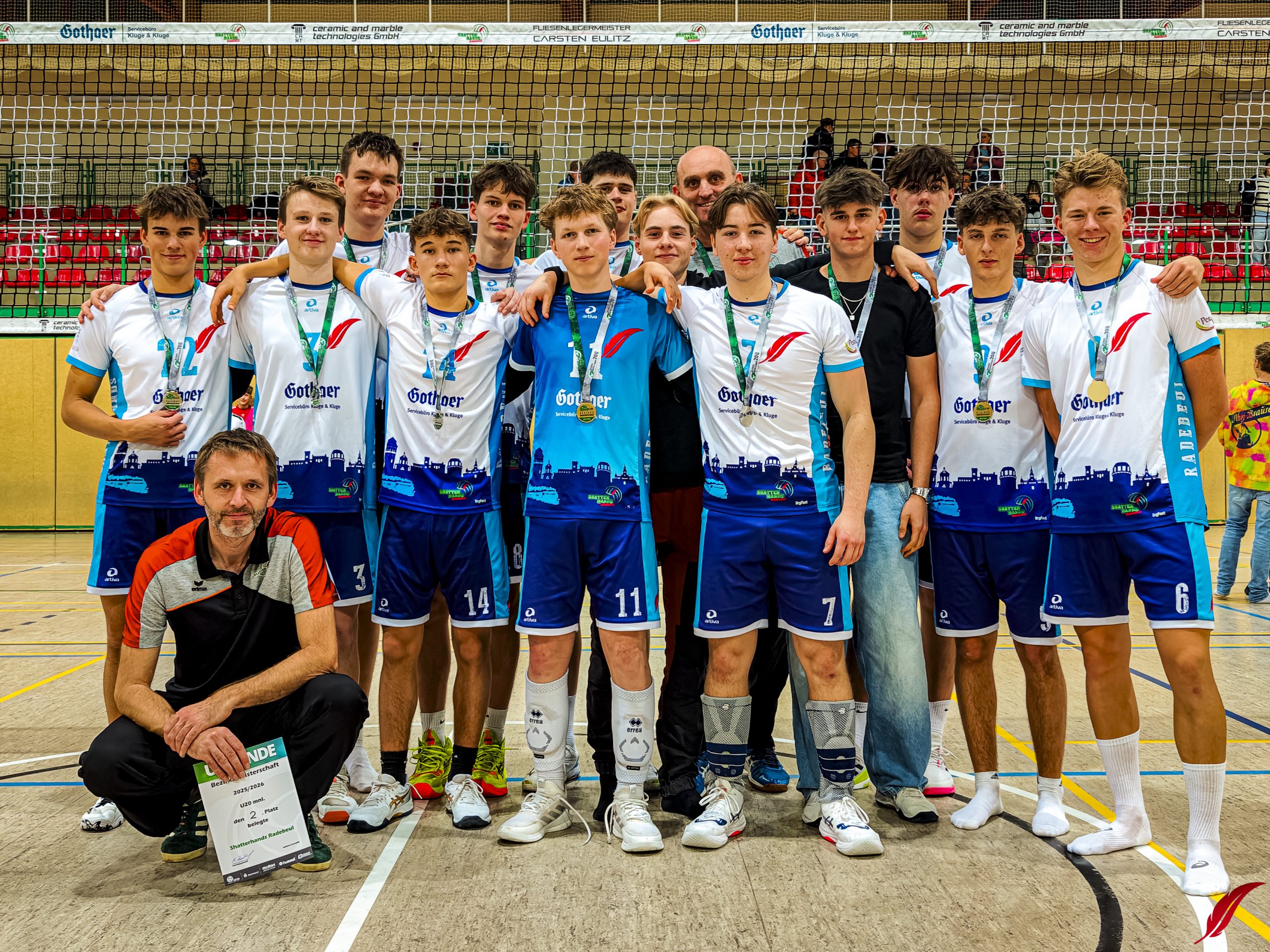 u20 mit Silber bei der BM